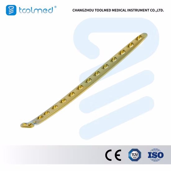 Standard Proximal Humeral Locking Compression Bone Plate, Small Fragment LCP System, Titanium, Orthopedic Surgical Implant for Trauma Surgery, Medical Products