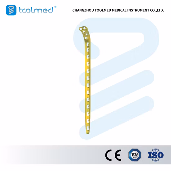 Standard Proximal Humeral Locking Compression Bone Plate, Small Fragment LCP System, Titanium, Orthopedic Surgical Implant for Trauma Surgery, Medical Products